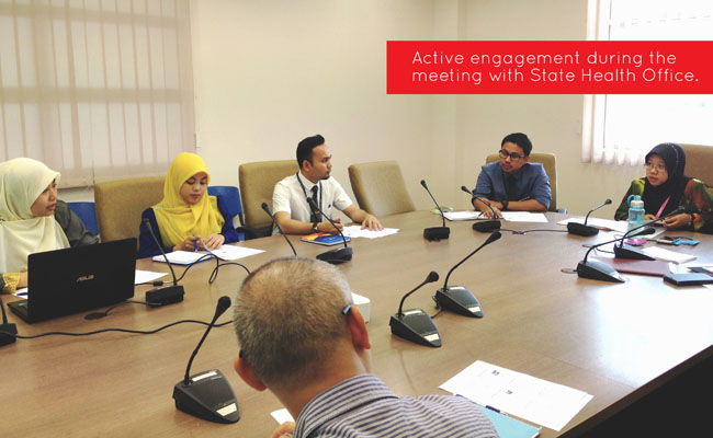1st official meeting with state health office